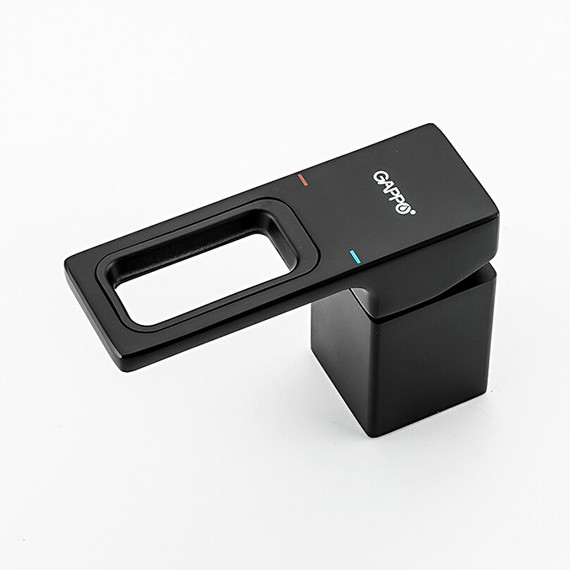 Смеситель для ванны Gappo G1117-6, черный фото 4