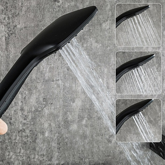 Смеситель для ванны Gappo G1117-6, черный фото 7