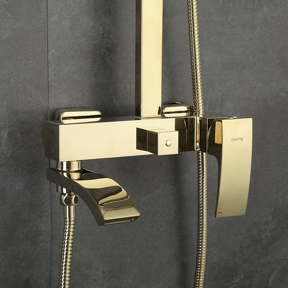 Душевая стойка Gappo Jacob G2407-3, золото фото 40