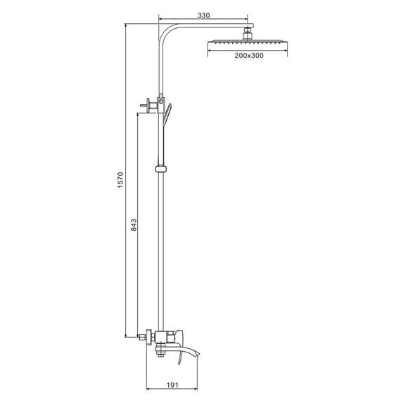 Душевая стойка Gappo Jacob G2407-3, золото фото 44