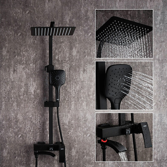 Душевая стойка Gappo G2407-6, черный фото 2