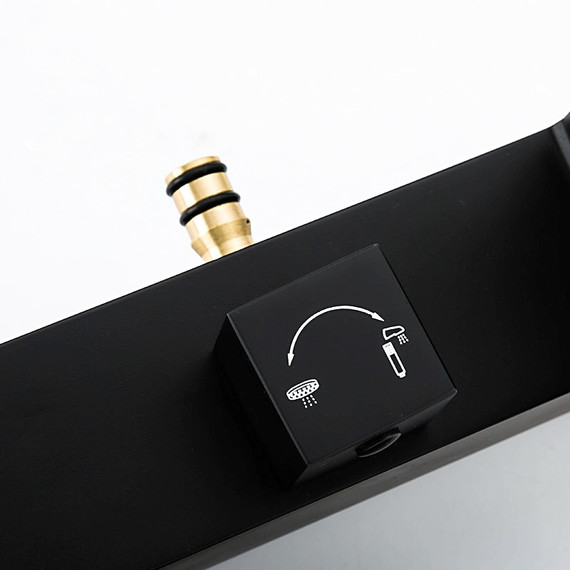 Душевая стойка Gappo G2407-6, черный фото 6