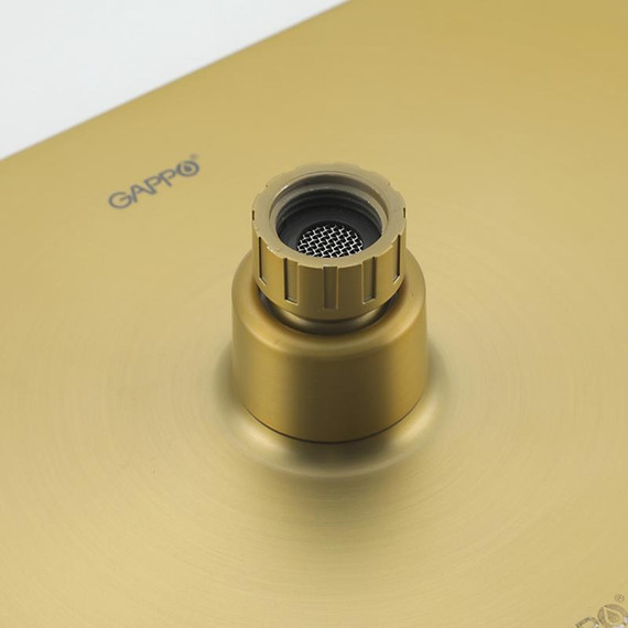 Душевая стойка с термостатом Gappo G2491-3, золото, Цвет производителя: золото фото 22