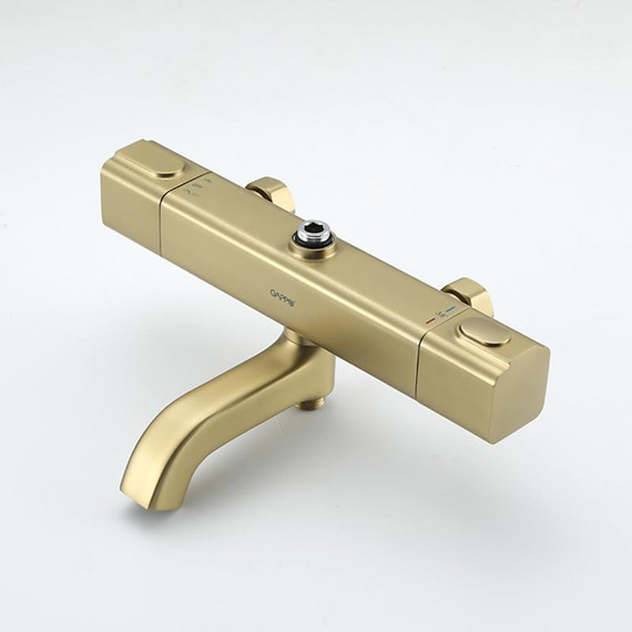 Душевая стойка с термостатом Gappo G2491-3, золото, Цвет производителя: золото фото 4