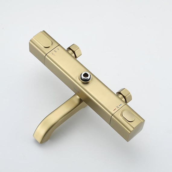 Душевая стойка с термостатом Gappo G2491-3, золото, Цвет производителя: золото фото 5