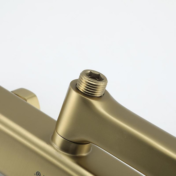 Душевая стойка с термостатом Gappo G2491-3, золото, Цвет производителя: золото фото 10