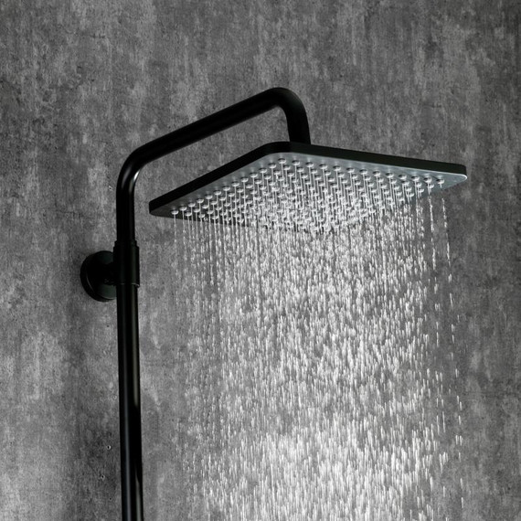 Душевая стойка с термостатом Gappo G2491-6, черный, Цвет производителя: чёрный фото 3