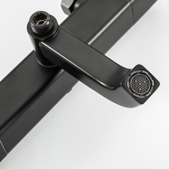 Душевая стойка с термостатом Gappo G2491-6, черный, Цвет производителя: чёрный фото 6