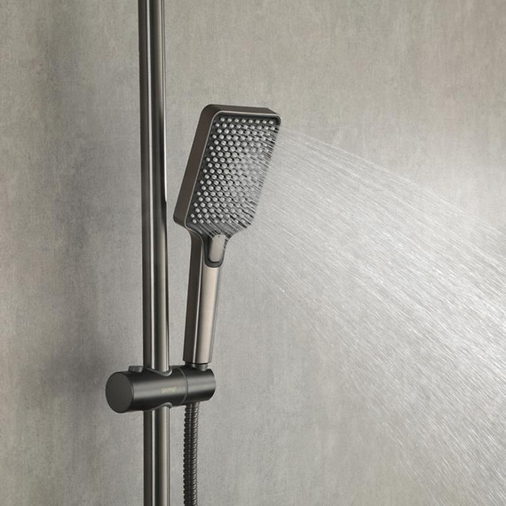 Душевая стойка с термостатом Gappo G2491-9, оружейная сталь, Цвет производителя: оружейная сталь фото 34