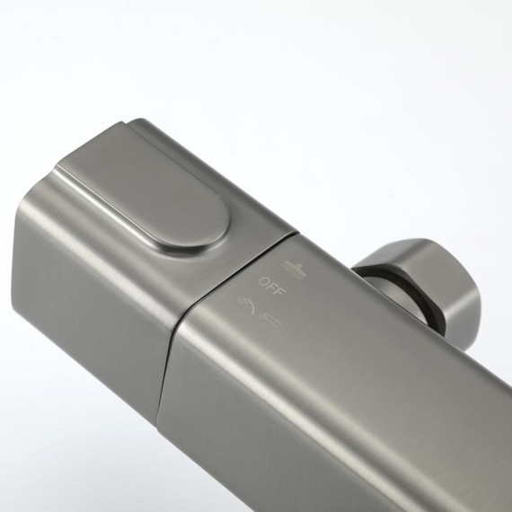 Душевая стойка с термостатом Gappo G2491-9, оружейная сталь, Цвет производителя: оружейная сталь фото 7