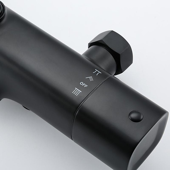 Душевая стойка с термостатом Gappo G2495-76, черный, Цвет производителя: чёрный фото 5