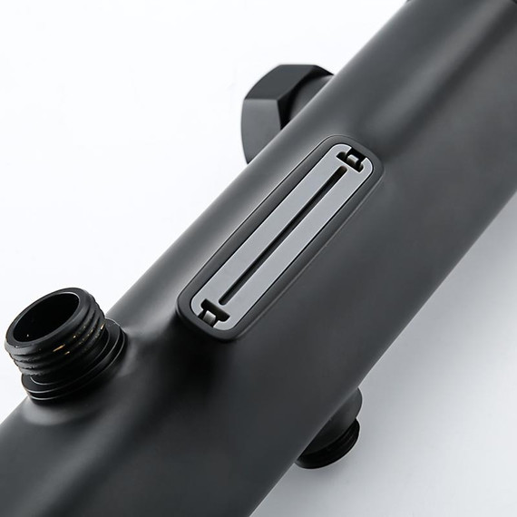 Душевая стойка с термостатом Gappo G2495-76, черный, Цвет производителя: чёрный фото 7