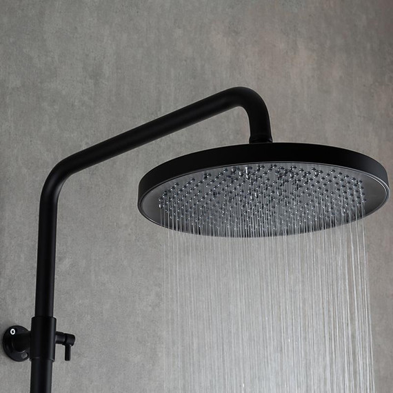 Душевая стойка с термостатом Gappo G2495-76, черный, Цвет производителя: чёрный фото 8