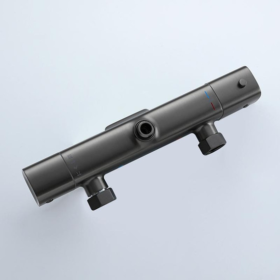 Душевая стойка с термостатом Gappo G2495-79, оружейная сталь, Цвет производителя: оружейная сталь фото 7