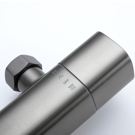 Душевая стойка с термостатом Gappo G2495-79, оружейная сталь, Цвет производителя: оружейная сталь фото 9