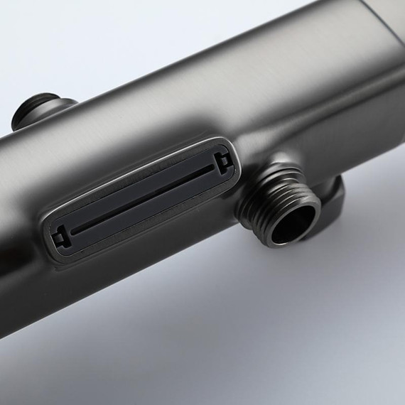 Душевая стойка с термостатом Gappo G2495-79, оружейная сталь, Цвет производителя: оружейная сталь фото 10