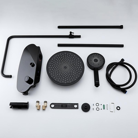 Душевая стойка Gappo G2495-86, черный, Цвет производителя: чёрный фото 15