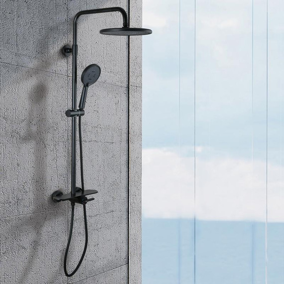 Душевая стойка Gappo G95 G2495-96, чёрный, Цвет производителя: чёрный фото 2