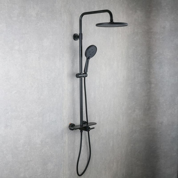 Душевая стойка Gappo G95 G2495-96, чёрный, Цвет производителя: чёрный фото 3