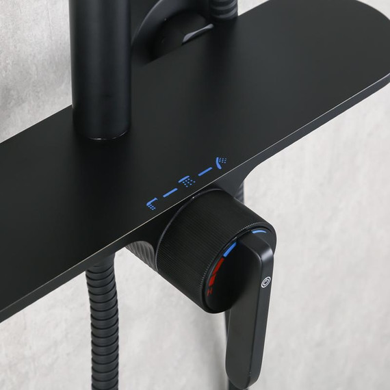 Душевая стойка Gappo G95 G2495-96, чёрный, Цвет производителя: чёрный фото 8