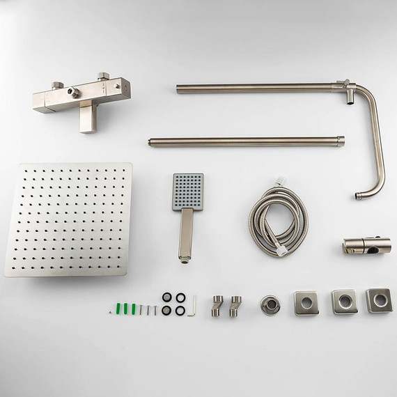 Душевая стойка с термостатом Gappo G2499-40, сатин фото 11