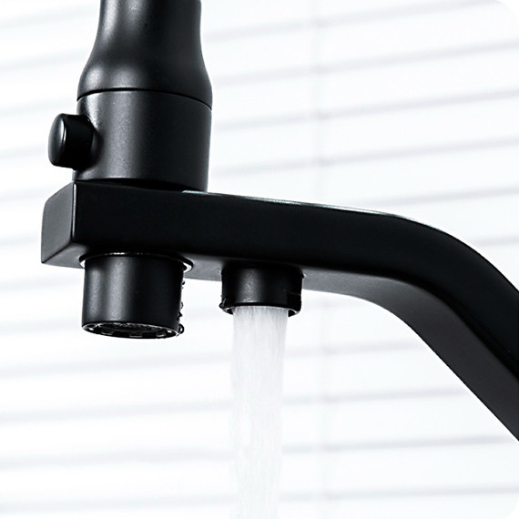 Смеситель для кухни Gappo G4317-6, черный фото 9
