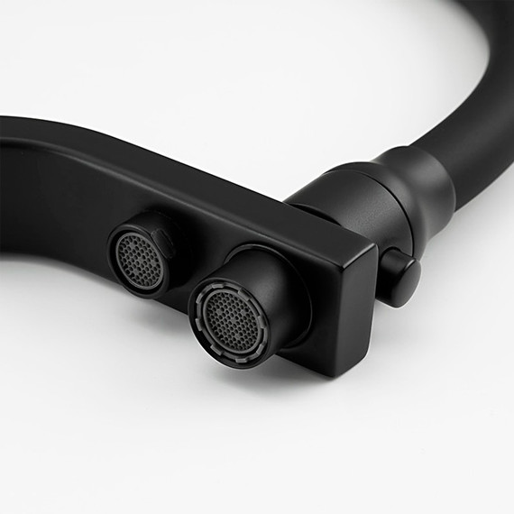 Смеситель для кухни Gappo G4317-6, черный фото 3