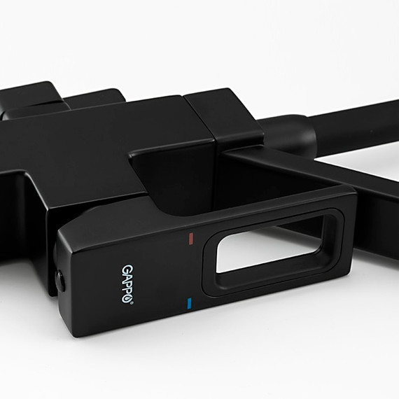 Смеситель для кухни Gappo G4317-6, черный фото 6