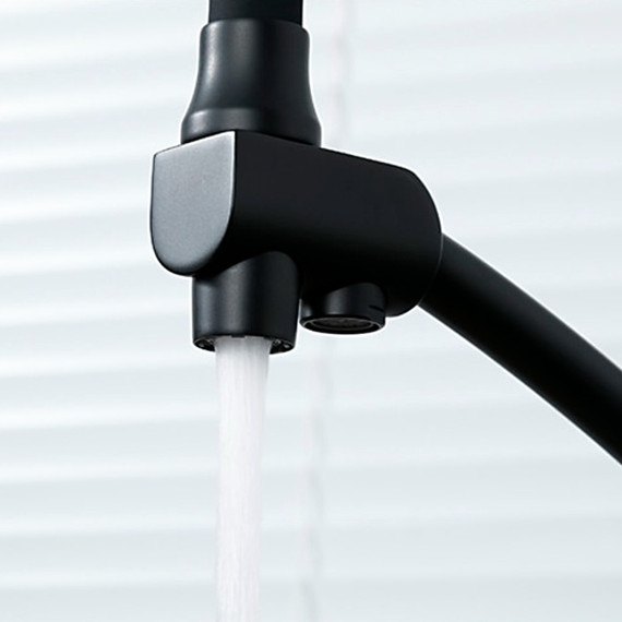 Смеситель для кухни Gappo G4398-16, черный фото 5