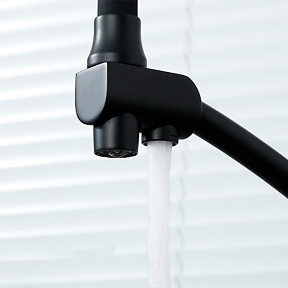 Смеситель для кухни Gappo G4398-16, черный фото 6