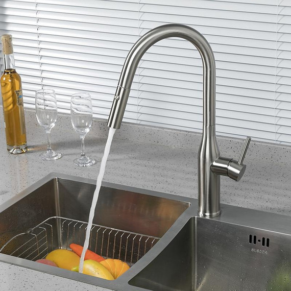 Смеситель для кухни Gappo G4398-45, сатин фото 3