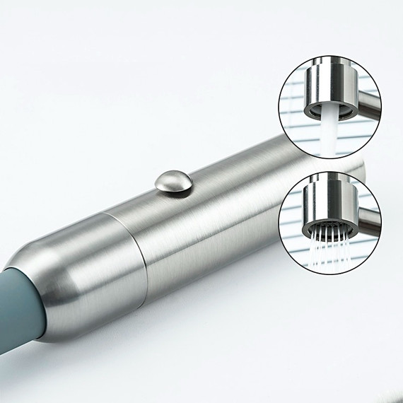 Смеситель для кухни Gappo G4398-55, серый/сатин фото 7