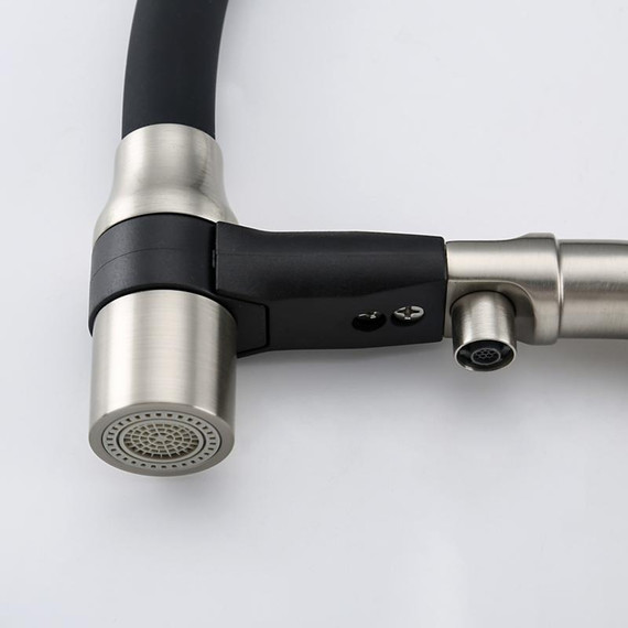 Смеситель для кухни Gappo G4398-85, сатин/черный фото 31