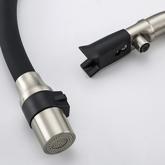 Смеситель для кухни Gappo G4398-85, сатин/черный фото 33