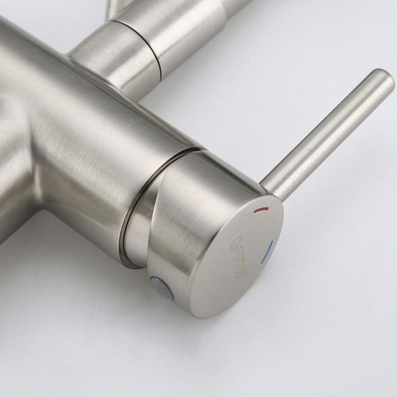 Смеситель для кухни Gappo G4398-85, сатин/черный фото 34