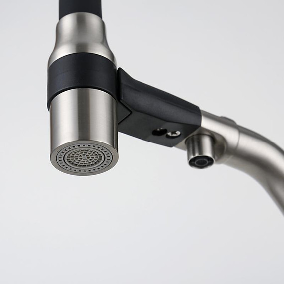 Смеситель для кухни Gappo G4398-85, сатин/черный фото 10