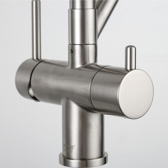 Смеситель для кухни Gappo G4398-85, сатин/черный фото 11