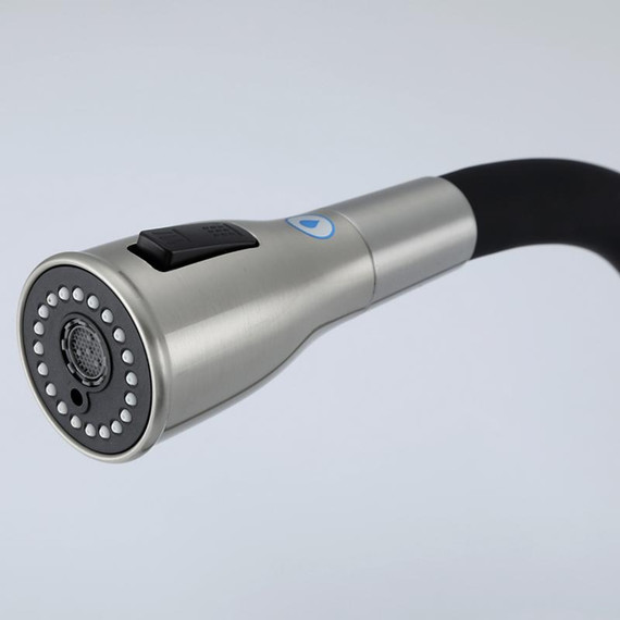 Смеситель для кухни Gappo G4399-65, сатин/черный фото 36