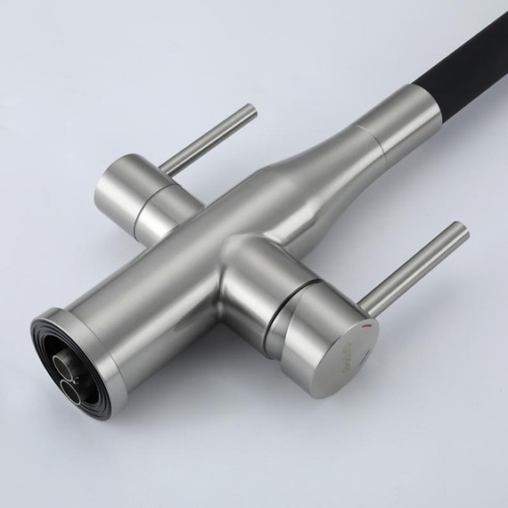 Смеситель для кухни Gappo G4399-65, сатин/черный фото 37