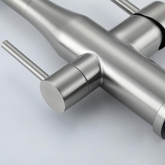 Смеситель для кухни Gappo G4399-65, сатин/черный фото 39