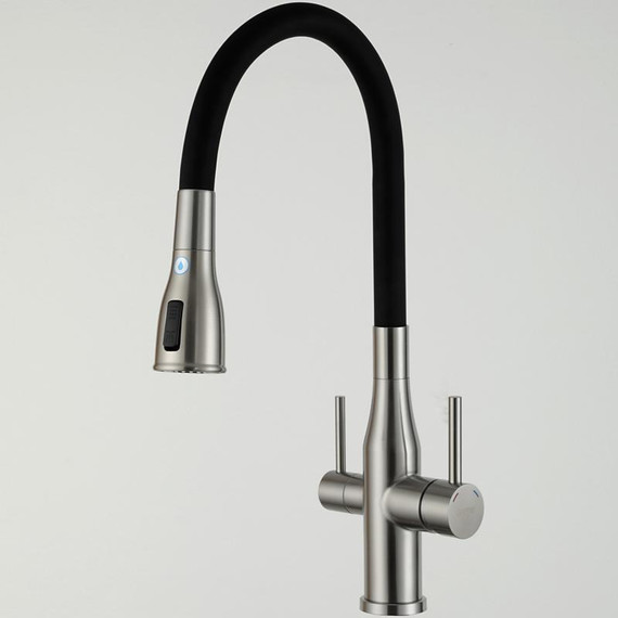 Смеситель для кухни Gappo G4399-65, сатин/черный фото 28