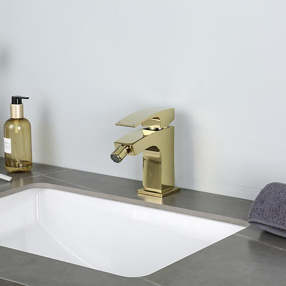 Смеситель для биде Gappo G5007-3, золото фото 4