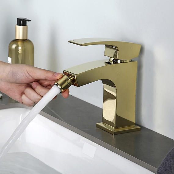 Смеситель для биде Gappo G5007-3, золото фото 9