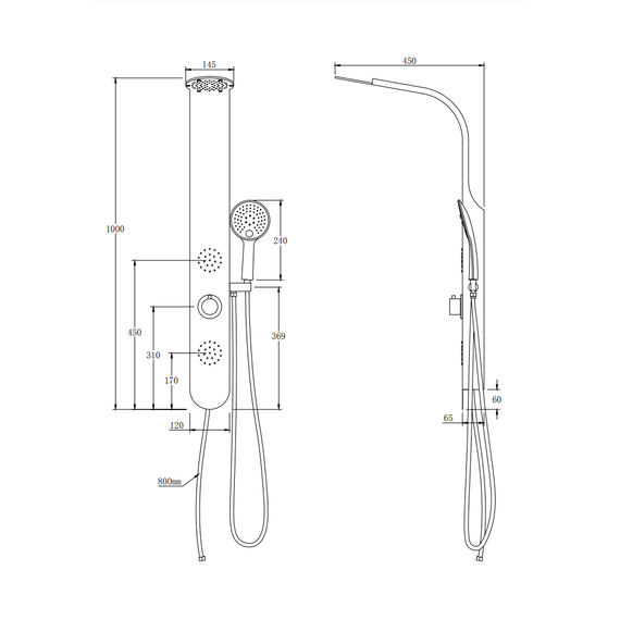 Гидромассажная панель Taliente ТА-G-S03C фото 4