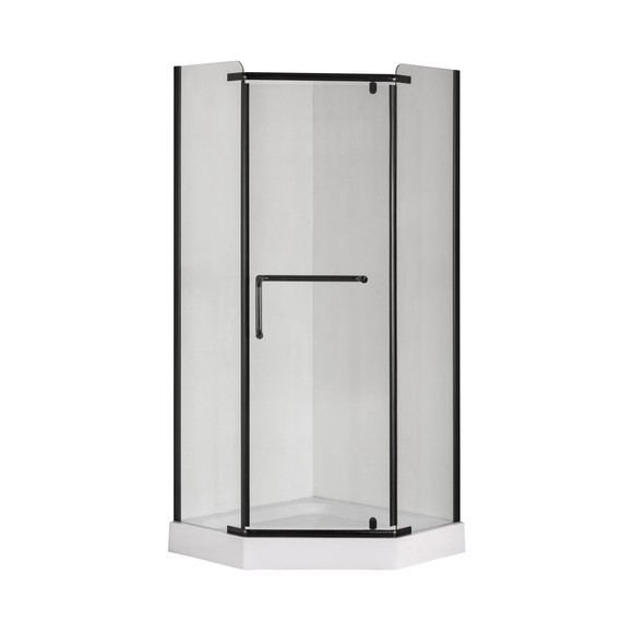 Душевое ограждение Taliente 90x90 см TA-09093-1CB, черный/прозрачное фото 2