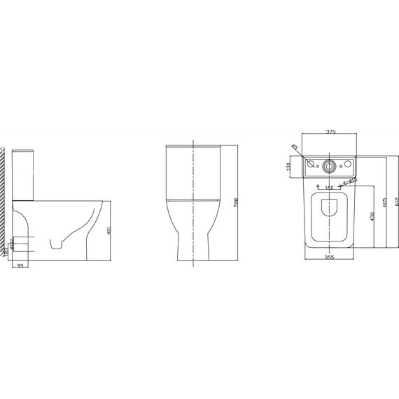Унитаз-компакт безободковый Taliente Elegante EL35055 с крышкой микролифт фото 5
