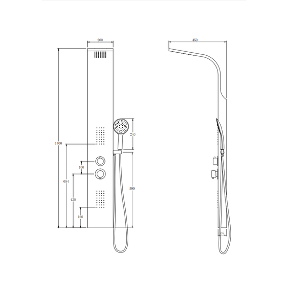Гидромассажная панель Taliente ТА-G-S01C фото 4