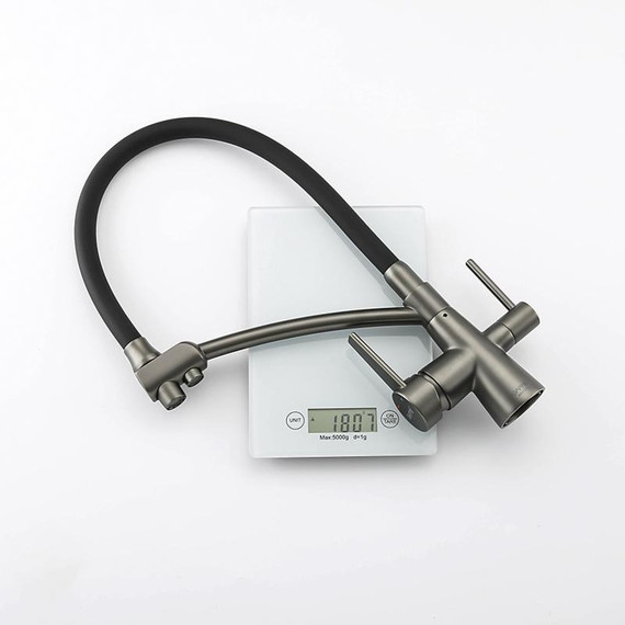 Смеситель для кухни Gappo G4398-19, оружейная сталь фото 10