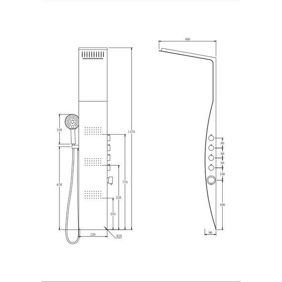 Гидромассажная панель Taliente ТА-G-A04Wcr, белый/хром фото 4