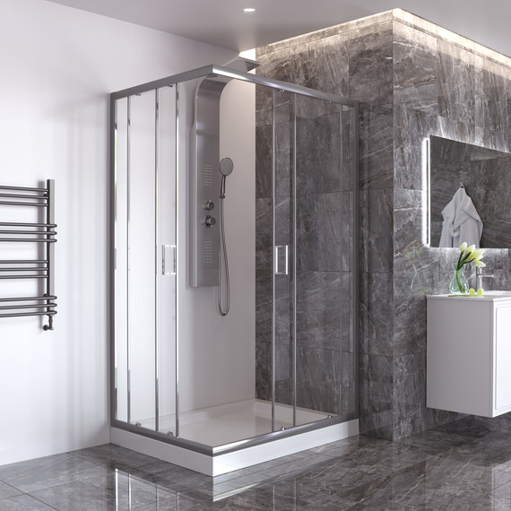 Душевое ограждение Taliente 120x90 см TA-09120-1CP, хром/прозрачное фото 2